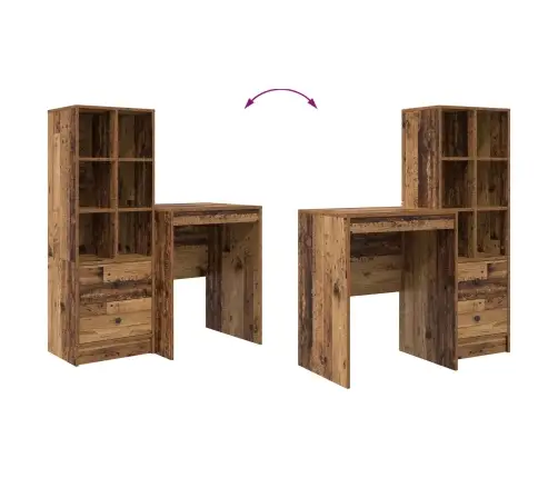 Laud Sahtliga 2 Pcs Vana Puit