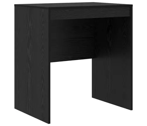 Laud Koos Hoiuruumiga 2 Pcs Must Tamm 70 X 50 X 76 Cm Tehispuit