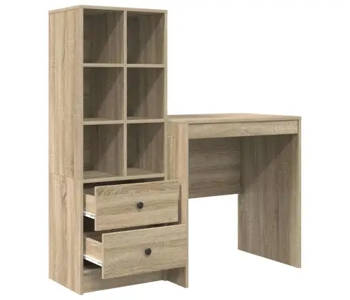 Laud Sahtliga 2 Pcs Sonoma Tamm