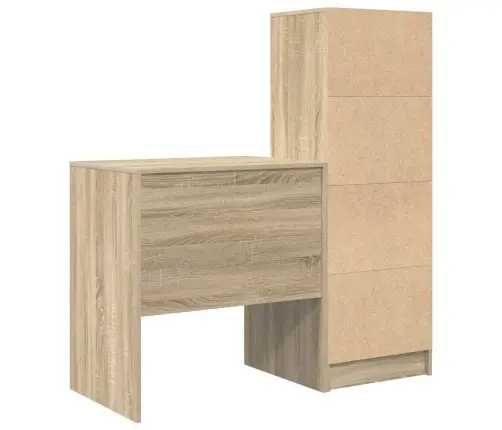 Laud Sahtliga 2 Pcs Sonoma Tamm