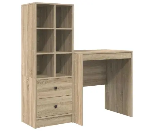 Laud Sahtliga 2 Pcs Sonoma Tamm