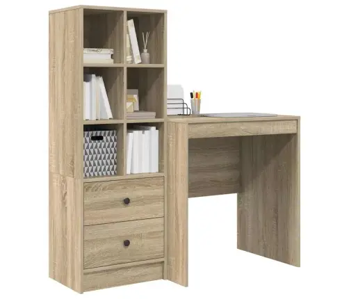 Laud Sahtliga 2 Pcs Sonoma Tamm