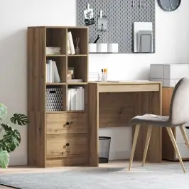 Galds Ar Uzglabāšanu 2 Pcs Amatnieku Ozola 70 X 50 X 76 Cm Vidaxl