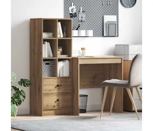 Galds Ar Uzglabāšanu Meistara Ozols Inženierijas Koks Vidaxl