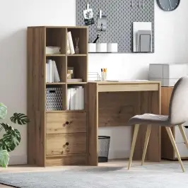 Galds Ar Atvilktni Ar Plauktu 2 Pcs Artisānā Ozols Vidaxl