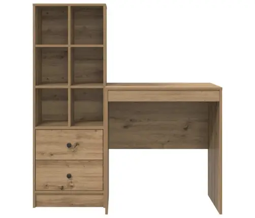 Galds Ar Uzglabāšanu Meistara Ozols Inženierijas Koks Vidaxl