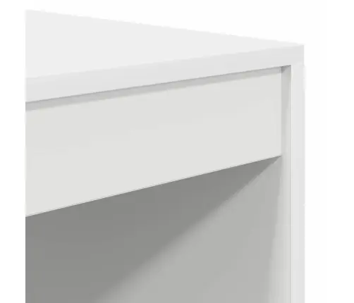 Stalas Su Saugojimo Vieta 2 Pcs Balta 80 X 50 X 76 Cm