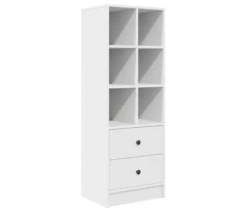 Stalas Su Saugojimo Vieta 2 Pcs Balta 80 X 50 X 76 Cm
