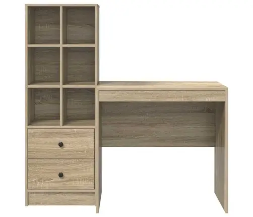 Galds Ar Uzglabāšanu Sonoma Ozols Inženierijas Koks Vidaxl