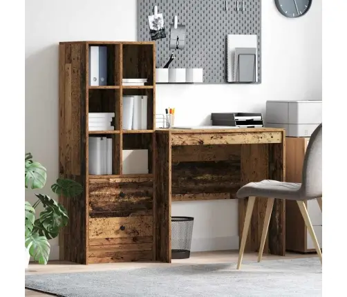 Galds Ar Uzglabāšanu Vecs Koks Inženierijas Koks Vidaxl