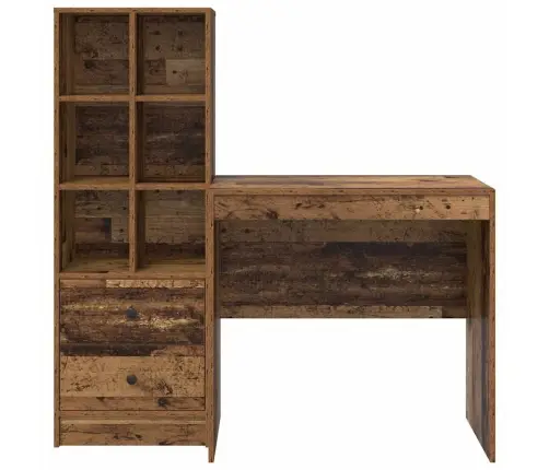 Galds Ar Uzglabāšanu Vecs Koks Inženierijas Koks Vidaxl