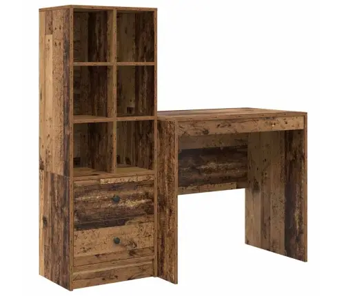 Galds Ar Uzglabāšanu Vecs Koks Inženierijas Koks Vidaxl