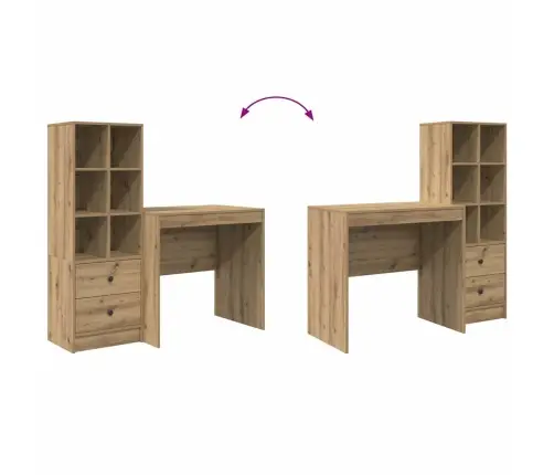 Laud Koos Hoiuruumiga 2 Pcs Käsitöötamm 80 X 50 X 76 Cm Laud Koos Hoiuruumiga 2 Pcs Käsitöötamm 80 X 50 X 76 Cm
