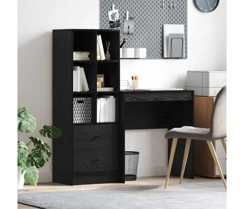 Laud Sahtliga 2 Pcs Must Tamm