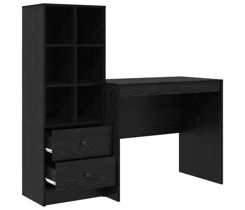 Laud Sahtliga 2 Pcs Must Tamm