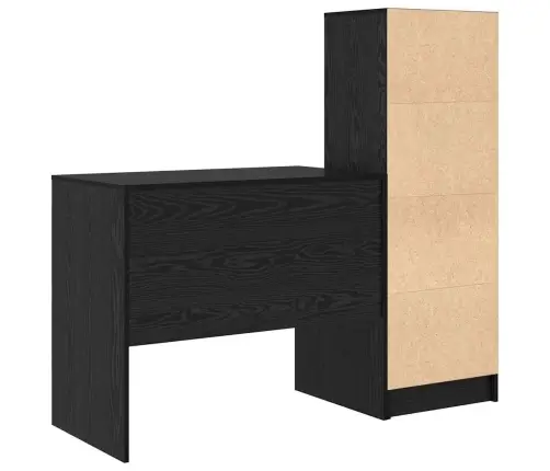 Laud Sahtliga 2 Pcs Must Tamm