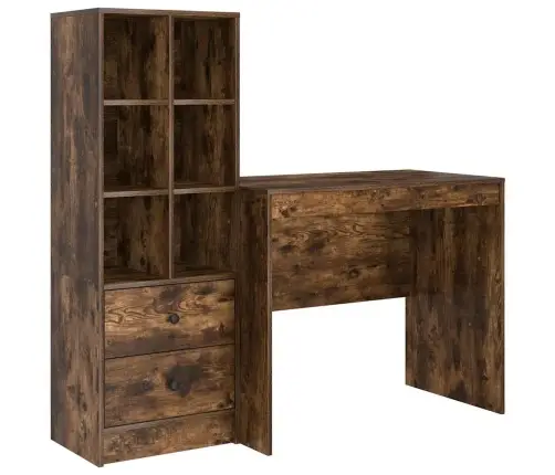 Galds Ar Uzglabāšanu Dūmota Ozola Inženierijas Koks Vidaxl Galds Ar Uzglabāšanu Dūmota Ozola Inženierijas Koks Vidaxl