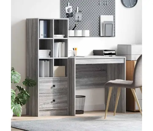 Galds Ar Uzglabāšanu Pelēkā Sonoma Vidaxl