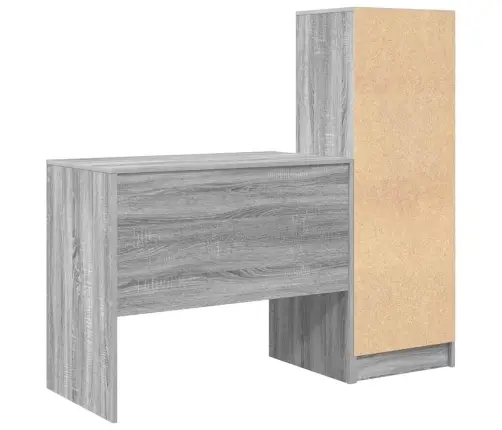 Galds Ar Uzglabāšanu Pelēkā Sonoma Vidaxl