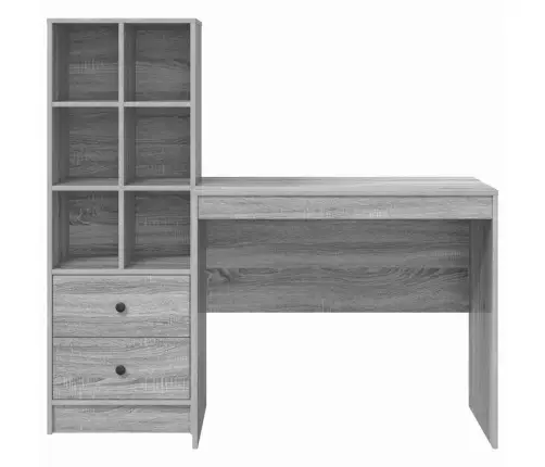 Galds Ar Uzglabāšanu Pelēkā Sonoma Vidaxl