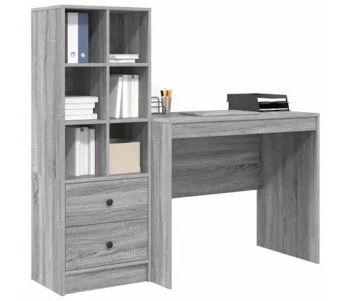 Galds Ar Uzglabāšanu Pelēkā Sonoma Vidaxl