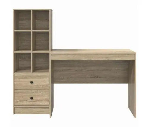 Laud Koos Hoiuruumiga 2 Pcs Sonoma Tamm 100 X 50 X 76 Cm