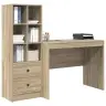 Laud Koos Hoiuruumiga 2 Pcs Sonoma Tamm 100 X 50 X 76 Cm