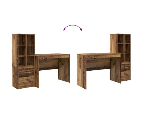 Laud Sahtliga 2 Pcs Vana Puit