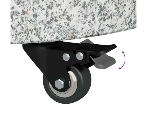 Saulessarga Pamatne Pelēka 45 X 45 X 45 Cm Granīts Vidaxl