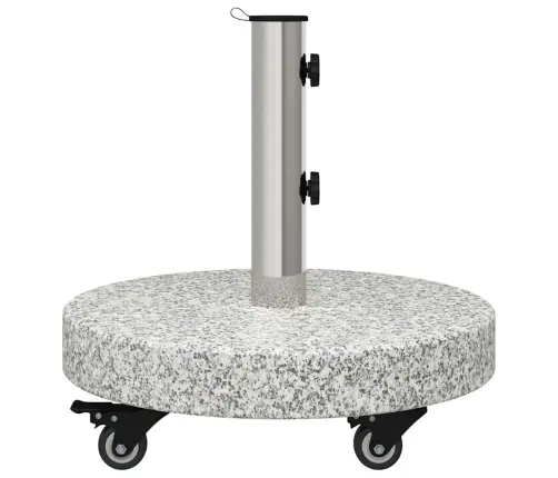 Saulessarga Pamatne Pelēka 45 X 45 X 45 Cm Granīts Vidaxl