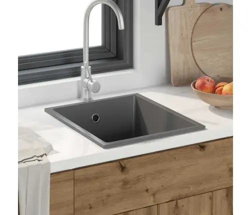 Virtuvės Kriauklė Pilka 38 X 44 X 20 Cm Granitas