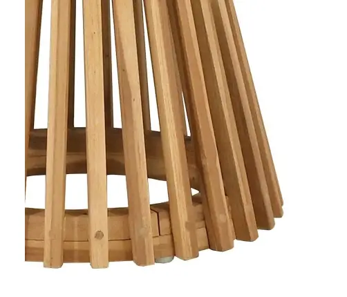 Dārza Blakus Galds Ø50X49.5 Cm Ciets Tīkkoks Vidaxl