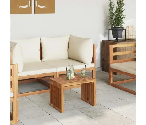 Dārza Sānu Galds 50X32.5X35 Cm Masīvs Koks Tīkoks Vidaxl