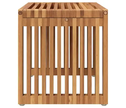 Dārza Sānu Galds 50X32.5X35 Cm Masīvs Koks Tīkoks Vidaxl