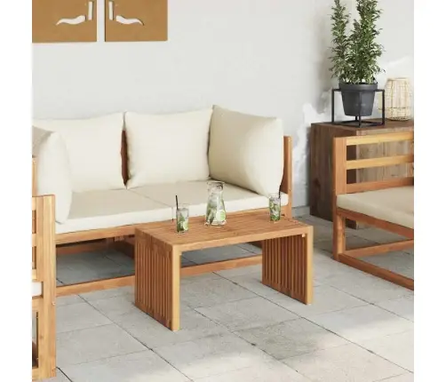 Sodo Šoninis Stalas Ruda 70 X 37.5 X 35.5 Cm Tikmedžio Masyvas