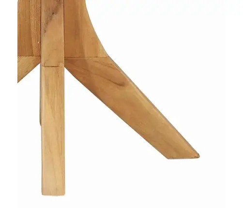 Kafijas Galdiņš Brūna 55 X 55 X 51 Cm Masīvs Tīkkoks Vidaxl