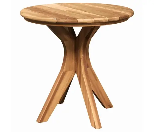 Kafijas Galdiņš Brūna 55 X 55 X 51 Cm Masīvs Tīkkoks Vidaxl