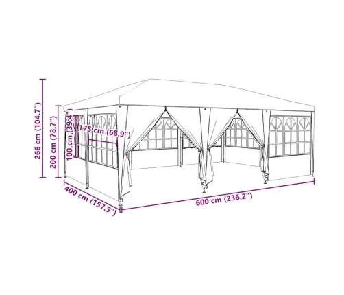 Pidutelgid Sinine 600 X 400 X 266 Cm Polyethylene