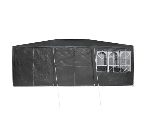 Svētku Telts Ar 10 Antracīta Sānu Sienām, 6X4 M, Pe Vidaxl