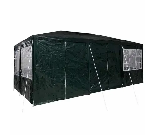 Svinību Telts Ar 10 Sienām, Zaļa 6X4 M Pe Vidaxl