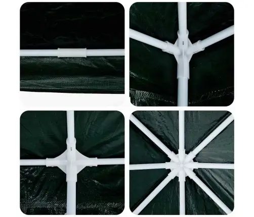 Šventės Palapinė Žalia 800 X 400 X 266 Cm Polietilenas