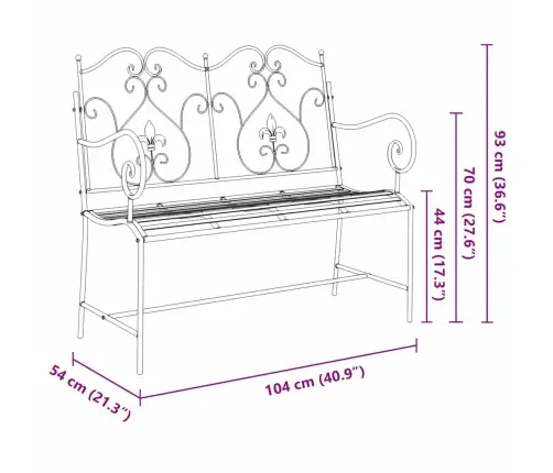 Aiapink Valge 104 X 54 X 93 Cm Teras