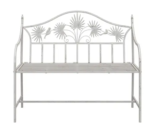 Sols Balts Metāls 104 X 52.5 X 89 Cm Izturīgs Āra Sols Vidaxl