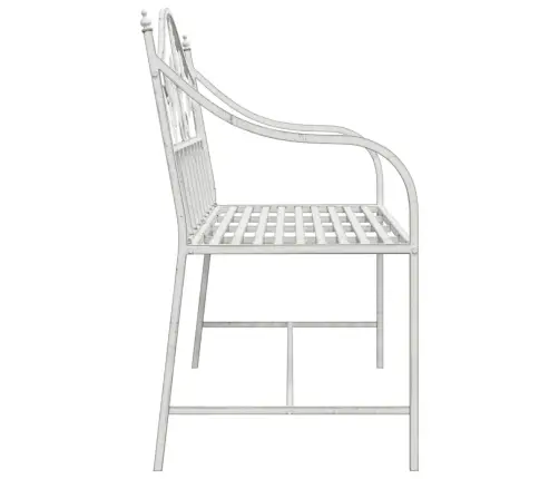 Sols Balts Metāls 104 X 52.5 X 89 Cm Izturīgs Āra Sols Vidaxl