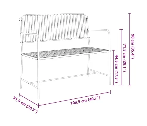 Aiapink Must 104 X 54 X 93 Cm Teras