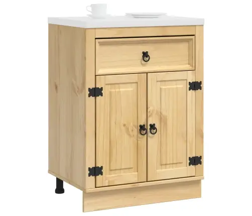 Plakans Ar Atvilktni Medus 60 X 46 X 81,5 Cm Ciets Priedes Koks Vidaxl