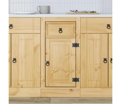 Plakans Ar Atvilktni Medus 40 X 46 X 81,5 Cm Ciets Priedes Koks Vidaxl