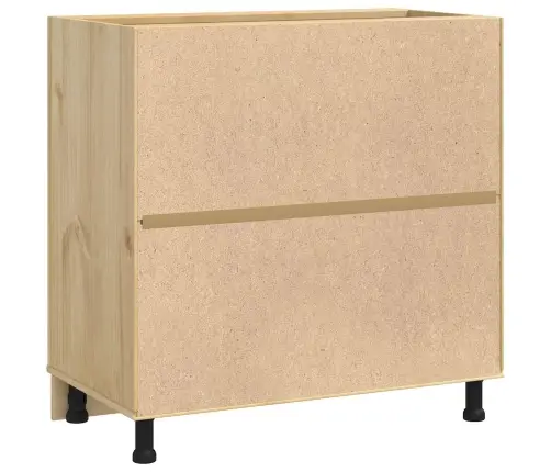 Plakans Ar Atvilktni Medus 80 X 46 X 81,5 Cm Ciets Priedes Koks Vidaxl