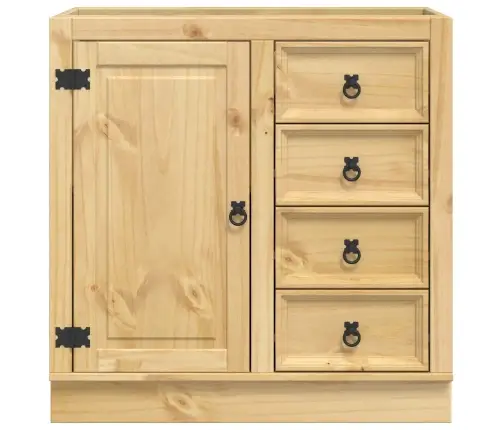 Plakans Ar Atvilktni Medus 80 X 46 X 81,5 Cm Ciets Priedes Koks Vidaxl