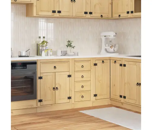 Plakans Ar Atvilktni Medus 40 X 46 X 81,5 Cm Ciets Priedes Koks Vidaxl